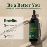 Global Healing Center Moringa: botella de 2 onzas para uso diario.