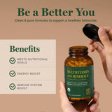 Global Healing Center Multivitamínico, ingredientes limpios y libres de OGM.