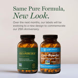Global Healing Center Oxy-Powder, etiqueta de producto, ayuda a identificar ingredientes y modo de uso