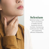 Global Healing Center Selenium Drops, etiqueta 200mcg para soporte tiroideo