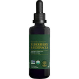 Global Healing Center tintura de sauco y echinácea en botella para refuerzo inmunológico.