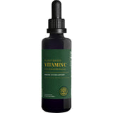 Global Healing Center Vitamina C en Gotas, botella visible, suplemento antioxidante para energía diaria.