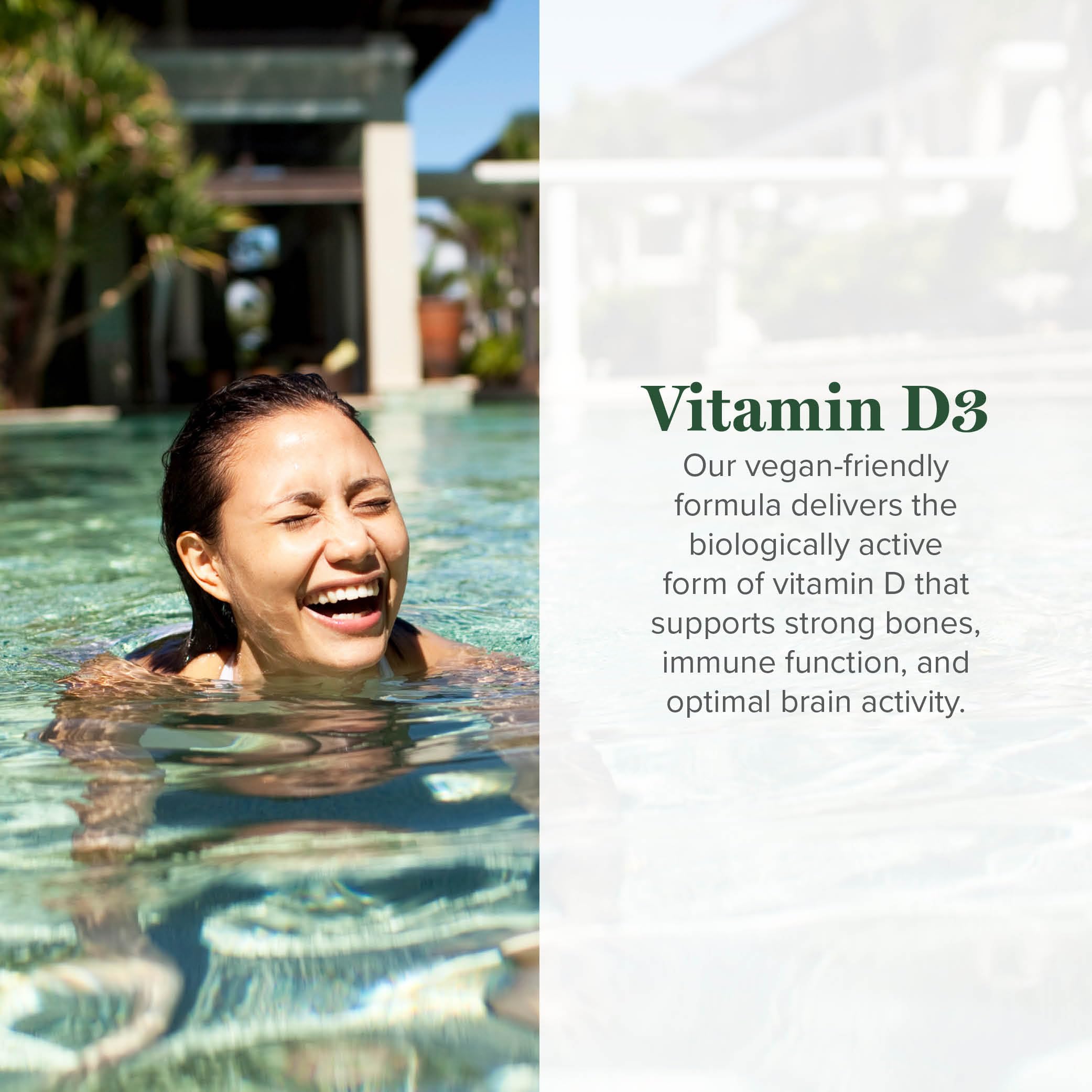 Global Healing Center Vitamina D3 5000 UI, gotero: uso diario para energía sostenida