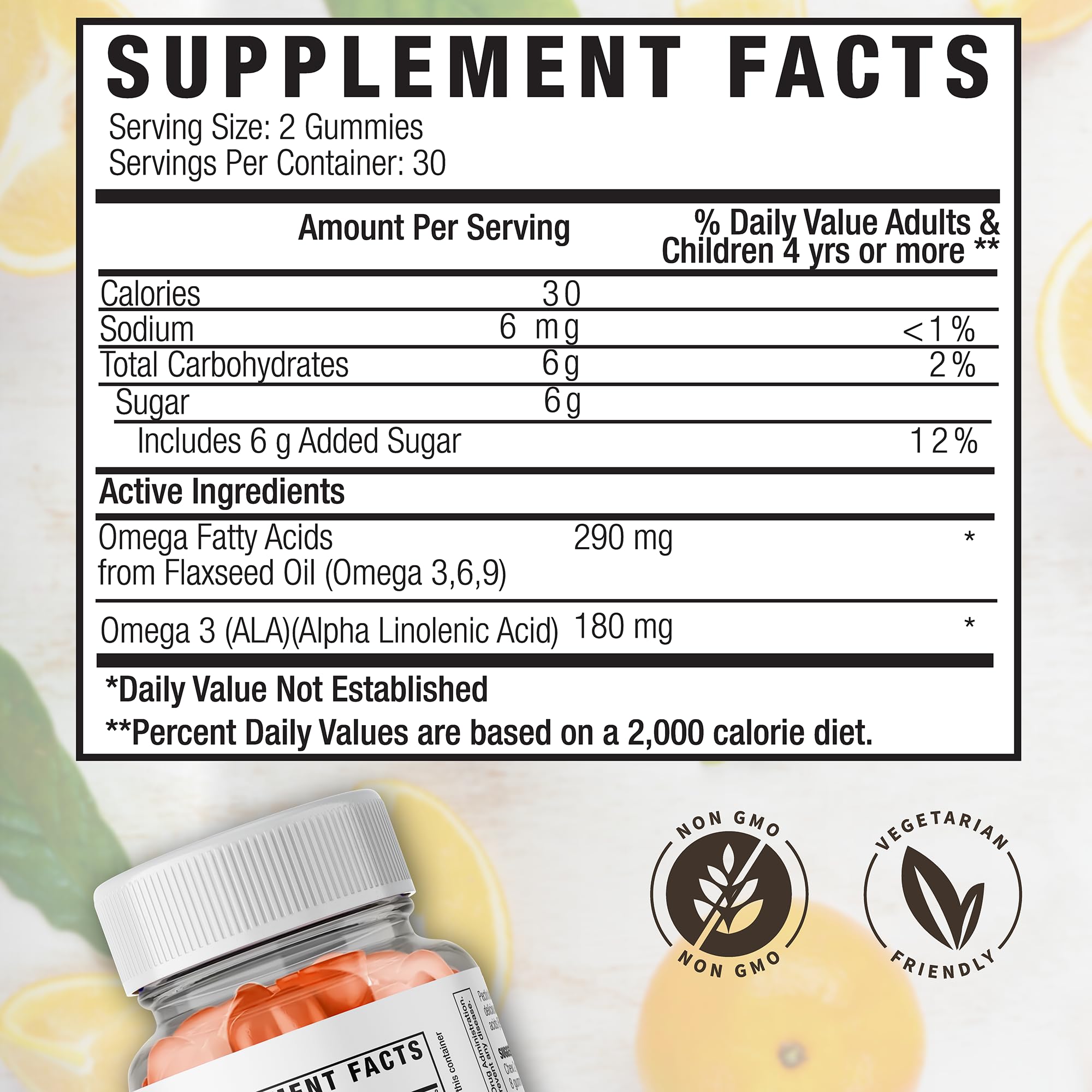 Gomitas Global Health Naturals Omega3 con pectina: textura suave y aptas para dietas vegetales.
