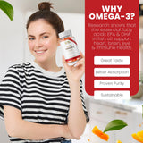 Global Health Naturals Omega3 Gummies sin gluten para una dieta equilibrada.