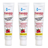 Globe Capsaicina 0.1% crema, tubo de 2 oz, alivio localizado del dolor.