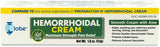 Globe Crema Hemorroidal en envase de 1.8 oz para uso diario.