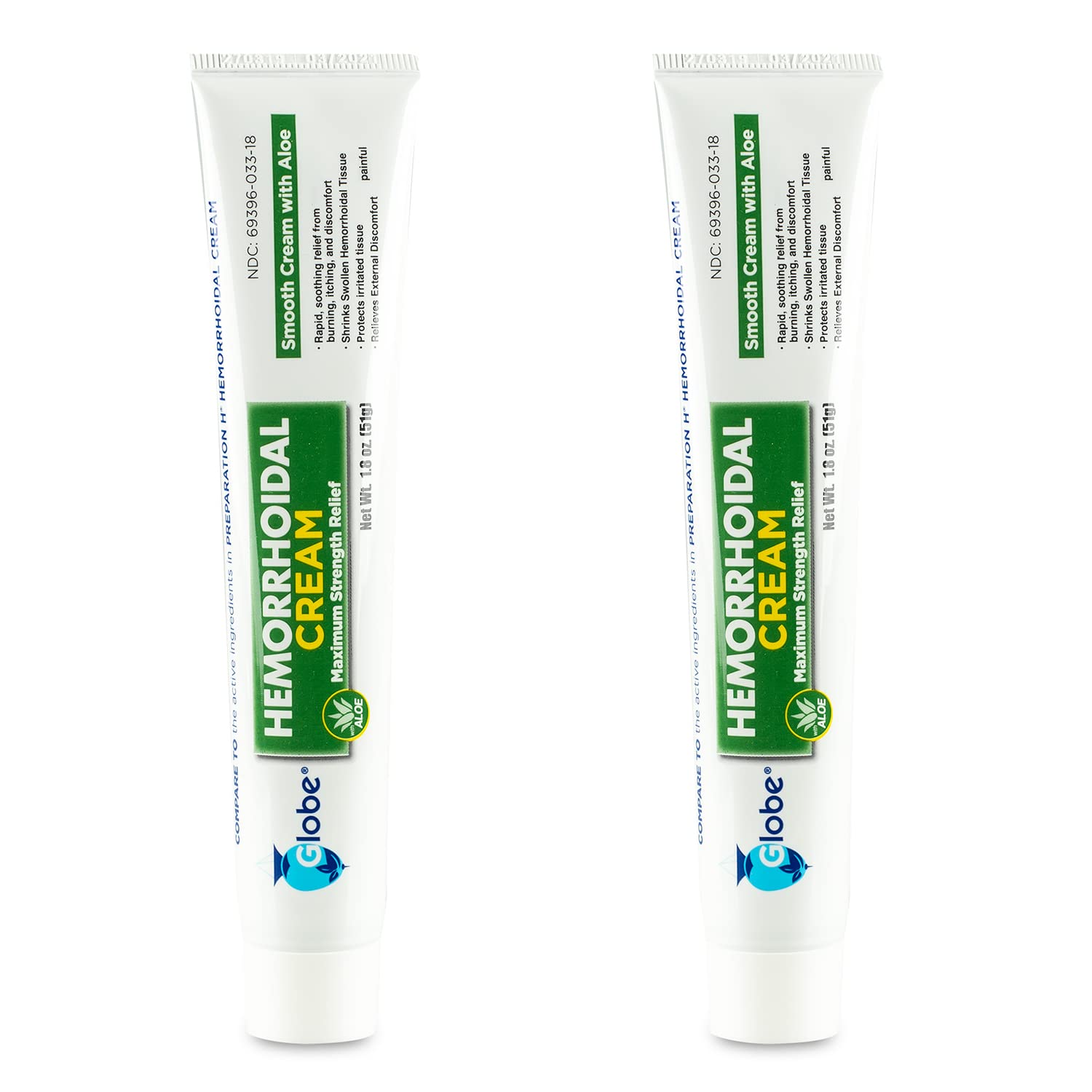 Globe Crema Hemorroidal con aplicador para alivio localizado.