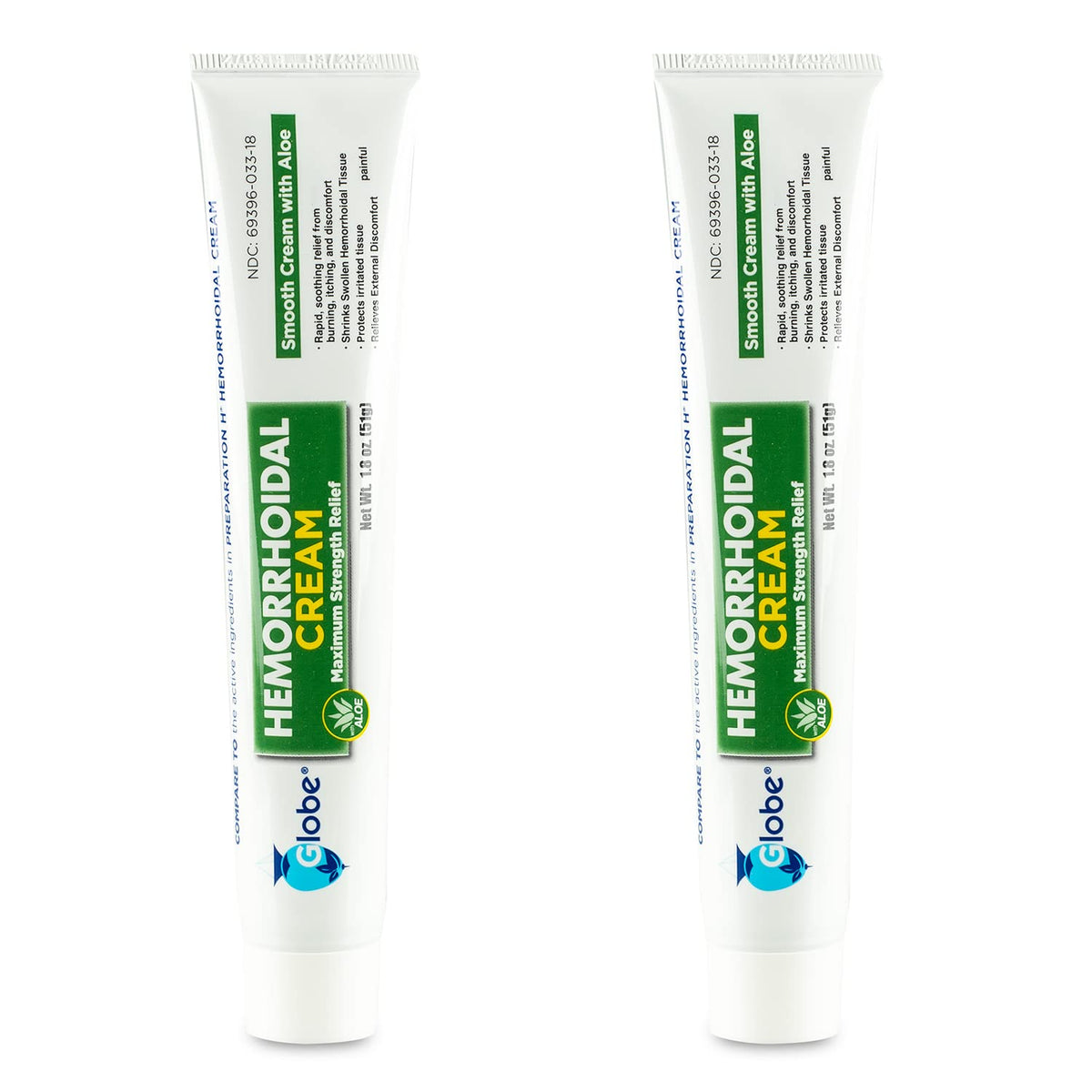 Globe Crema Hemorroidal con aplicador para alivio localizado.