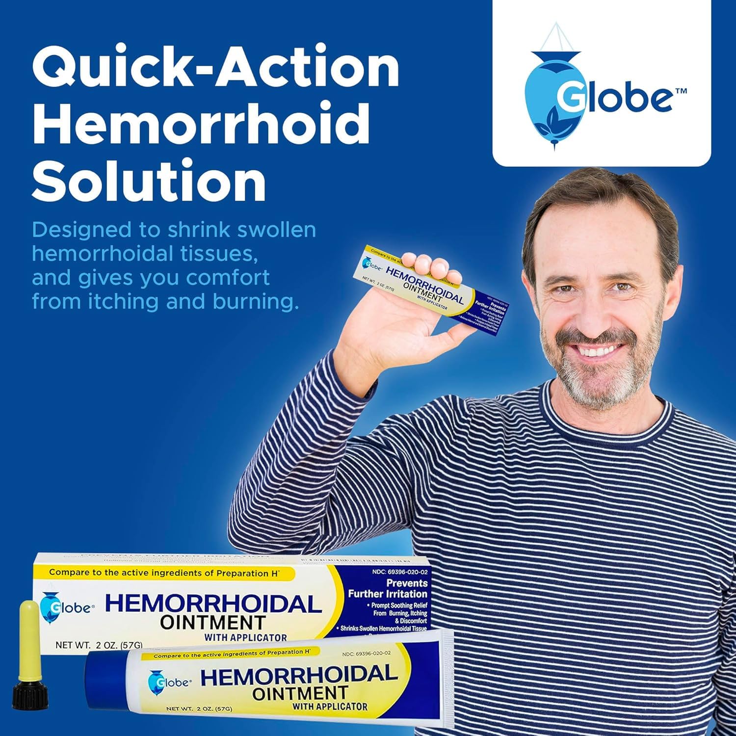 Globe ungüento hemorroidal protección y lubricación suave