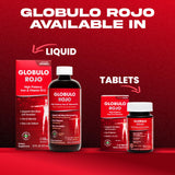Globulo Rojo, vaso medidor, dosis diaria cómoda