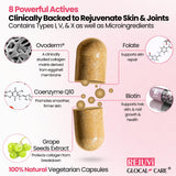 GlocalCare Rejuvi: cápsulas de 300 mg Ovoderm para hidratación profunda.
