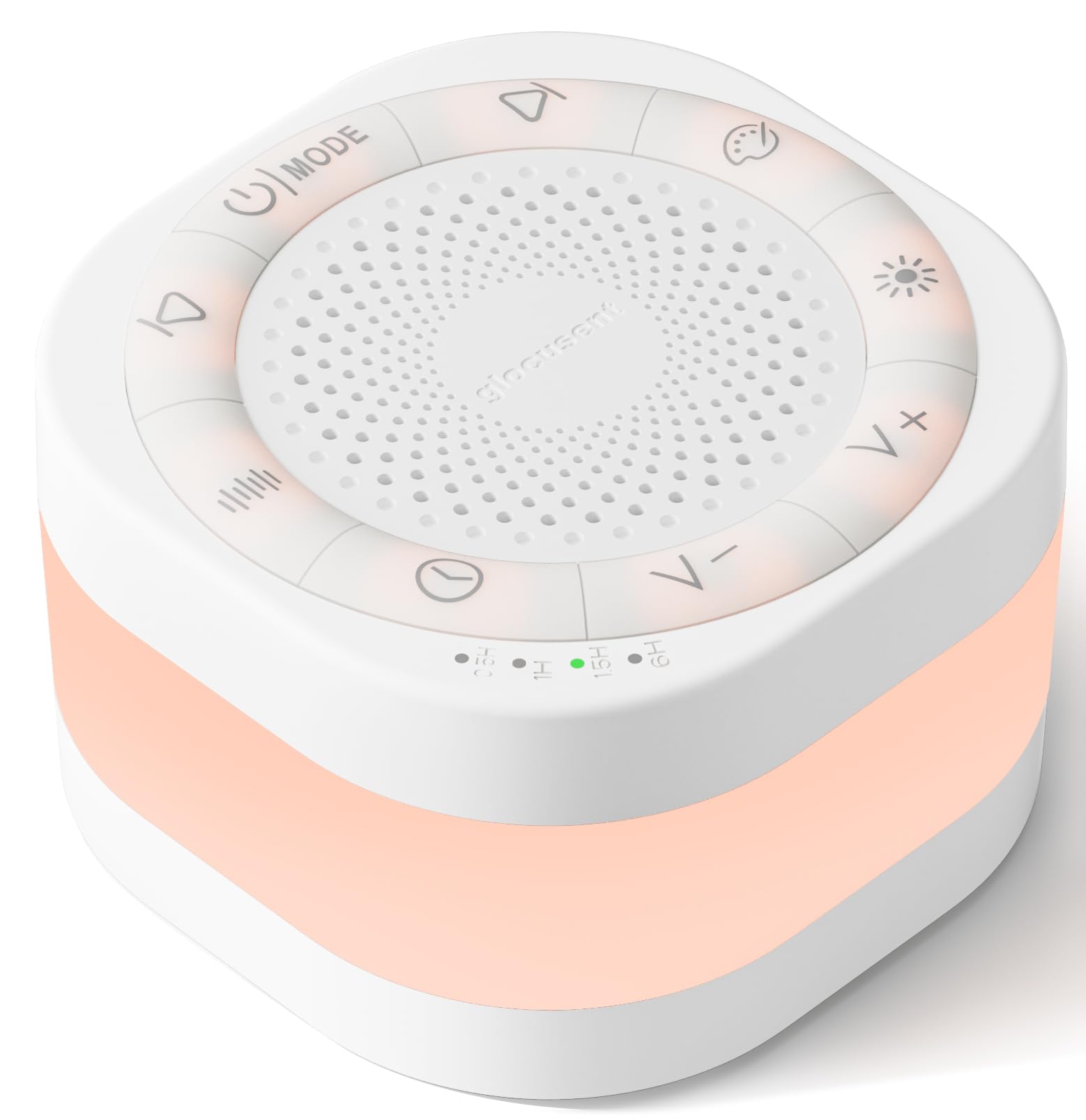 Glocusent máquina de sonido frontal con controles para dormir mejor.
