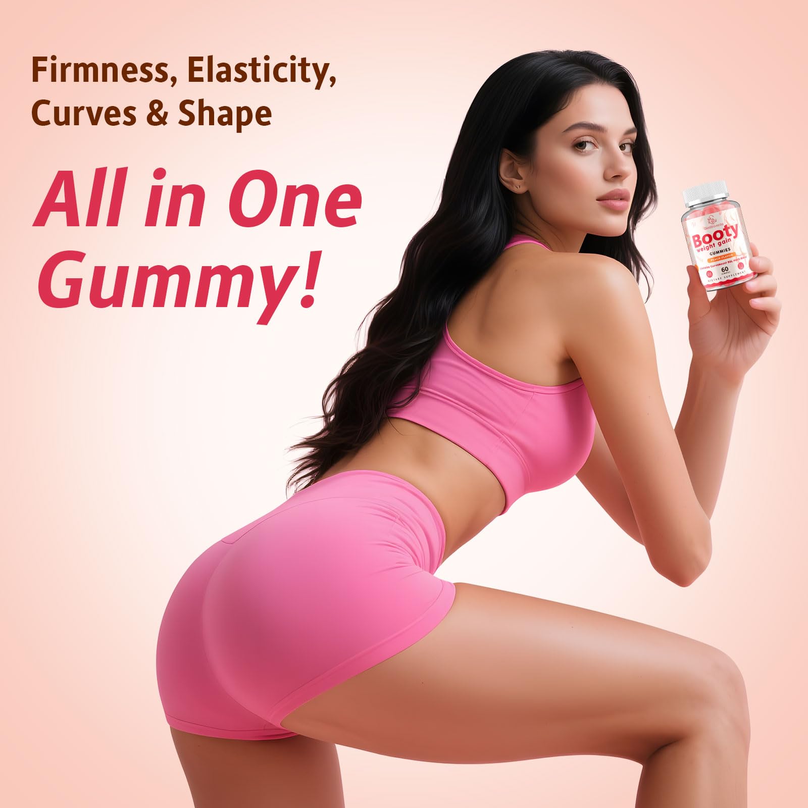 Gomitas Glorithiventa Booty sin azúcar para snack ligero
