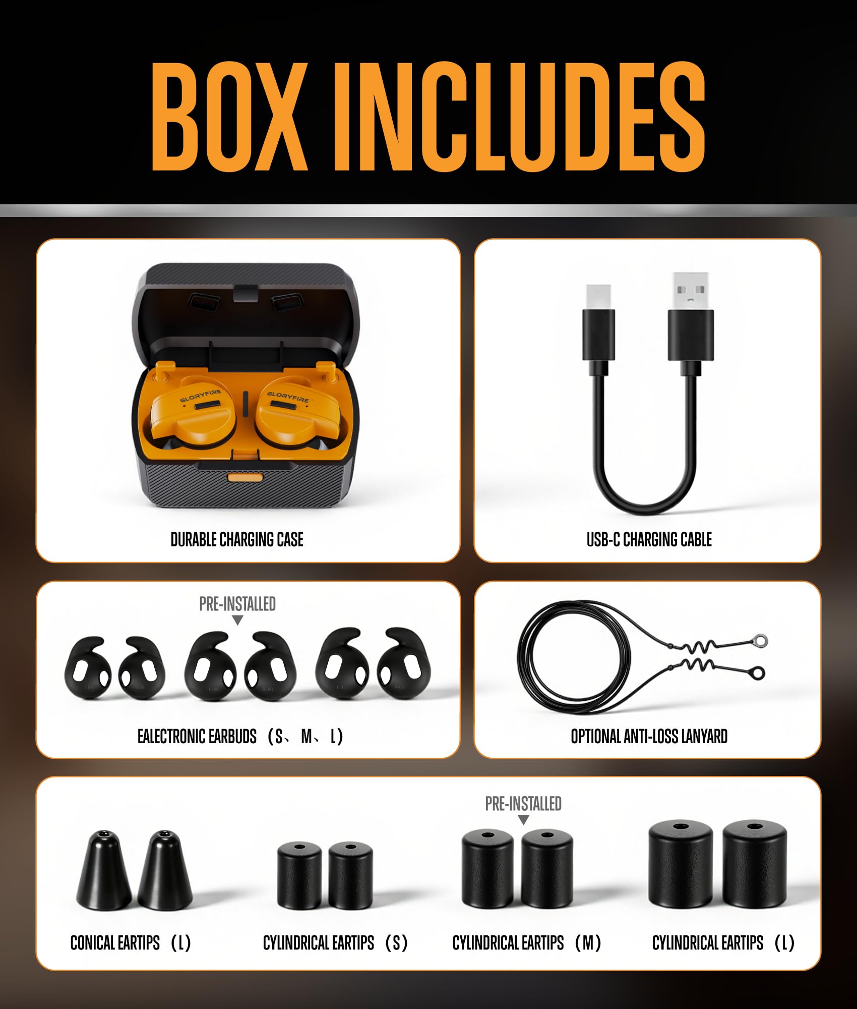 GLORYFIRE Ajuste cómodo y ergonómico para largas jornadas.