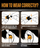 GLORYFIRE Auriculares para trabajo industrial con comodidad duradera.
