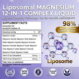 GLOVVUUP Magnesio 12 en 1, absorción alta en gotas