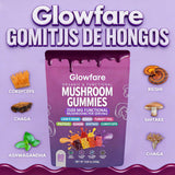 Glowfare Gomitas de Hongos, empaque sostenible para una compra responsable.