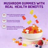 Glowfare Gomitas de Hongos, sabor frutos rojos para una experiencia agradable.