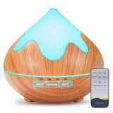 GLOXA difusor 500ml con iluminación ambiental para aromaterapia nocturna.