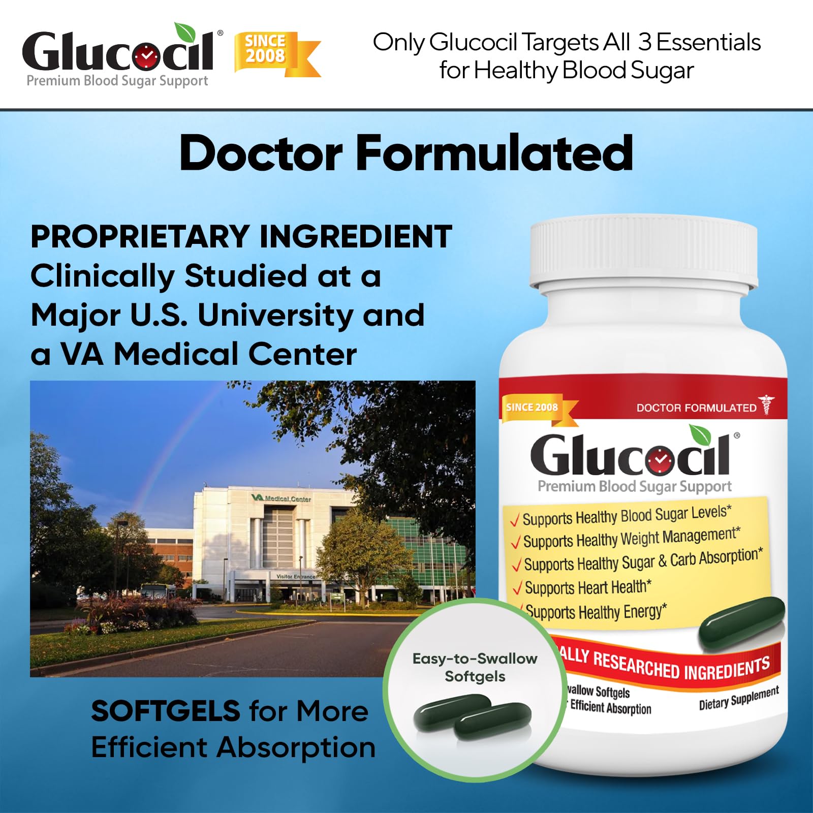 Glucocil escena-cocina: rutina diaria de bienestar con el suplemento.