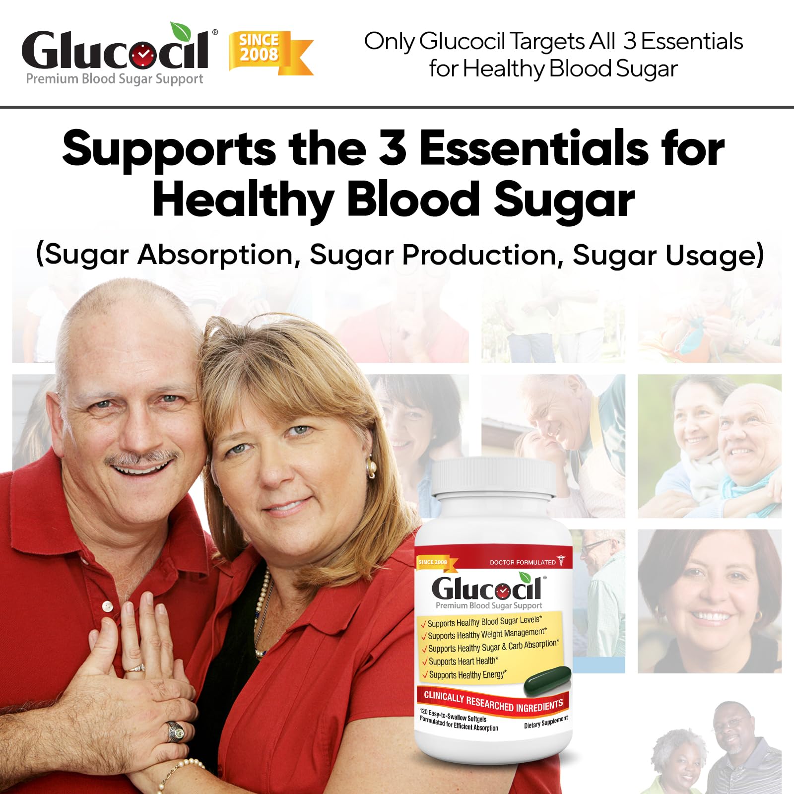 Glucocil softgeles-detalle: geles suaves para absorción eficiente.