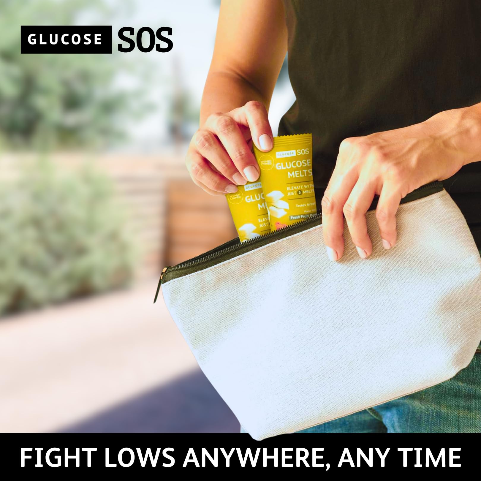 Glucose SOS Melts paquetes 10 unidades: ideal para llevar contigo.