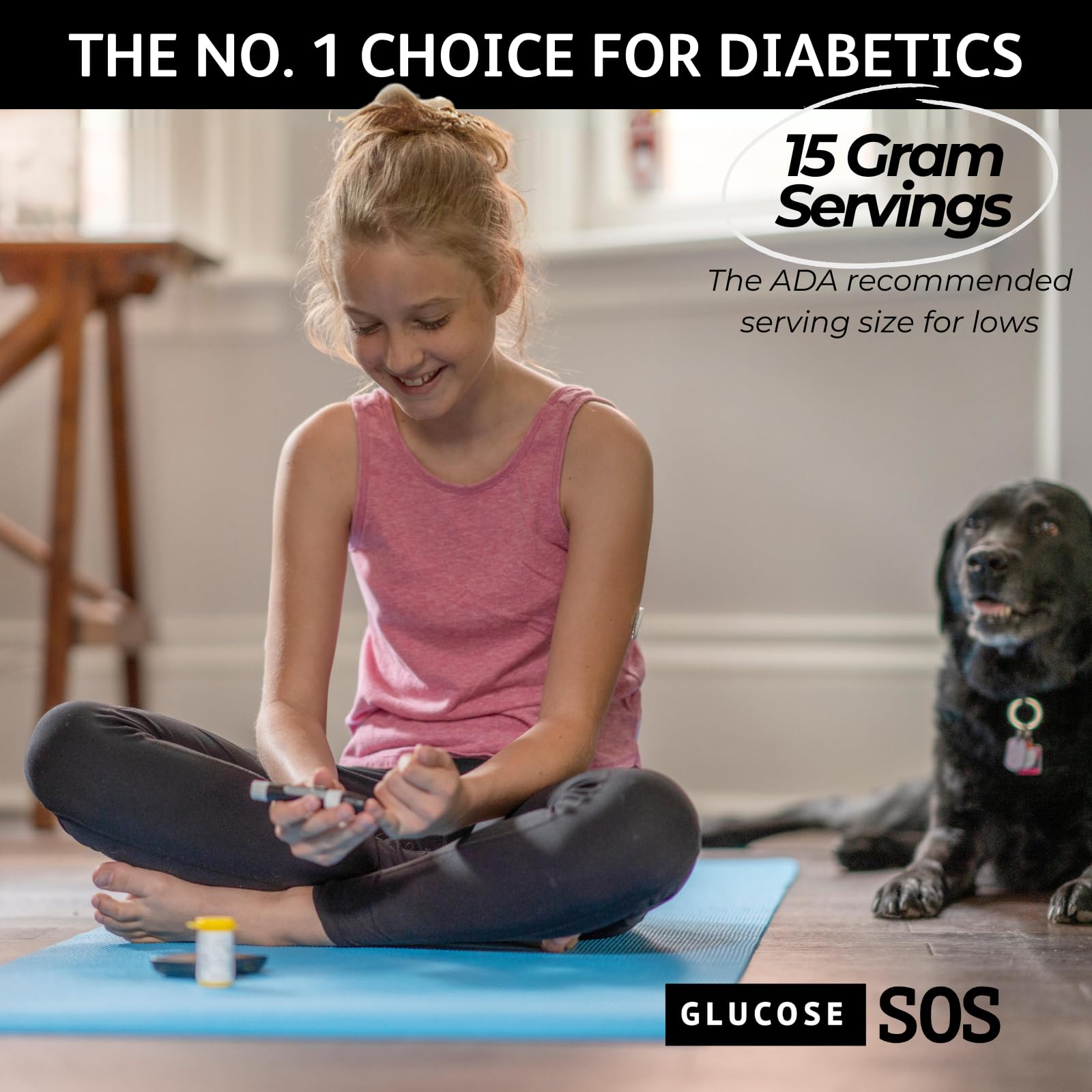 Glucose SOS uso rápido para energía en actividades diarias.