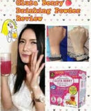Gluta Berry Punch, ingredientes visibles, combinación antioxidante para el cuidado diario.