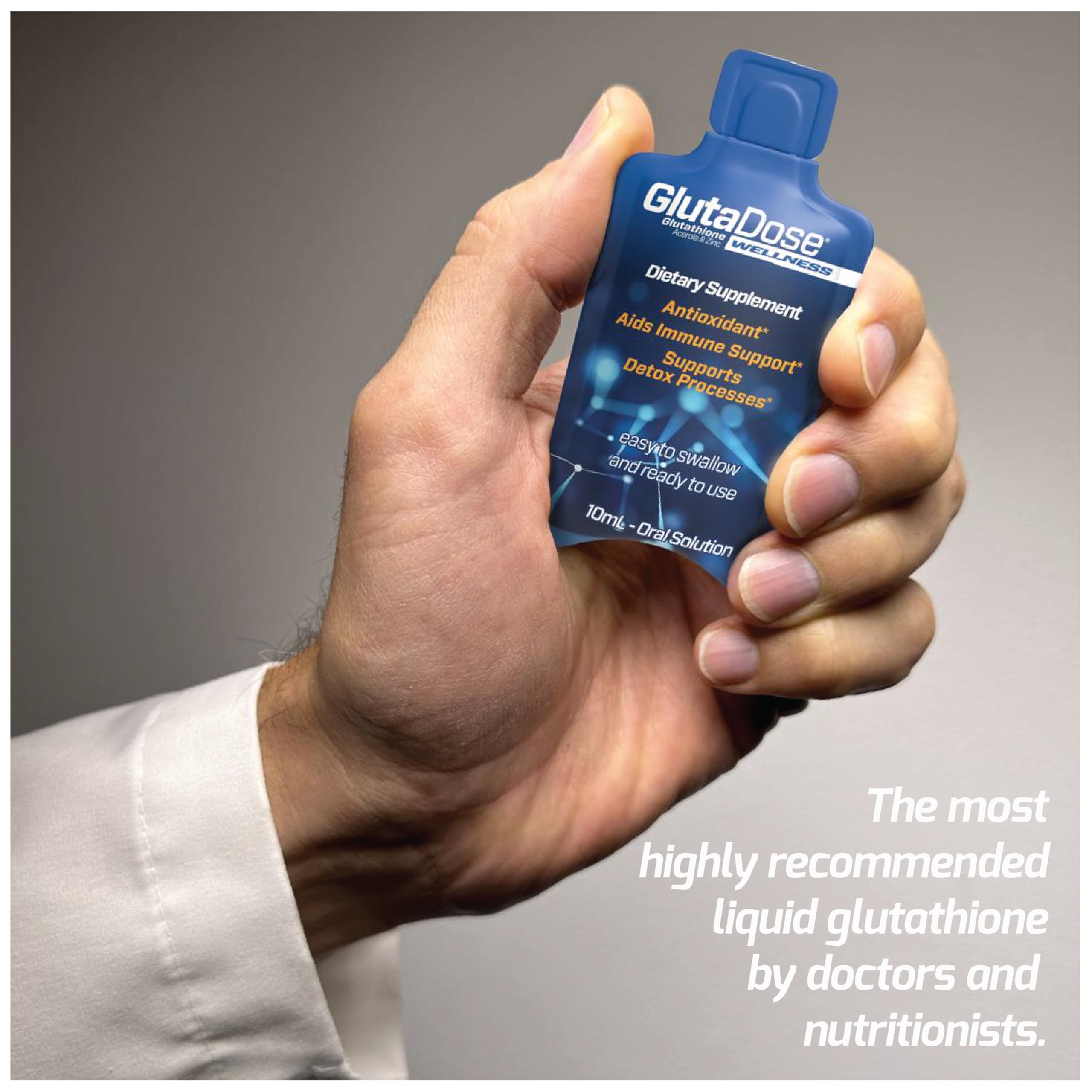 Goteo de GlutaDose, flujo líquido para consumo rápido