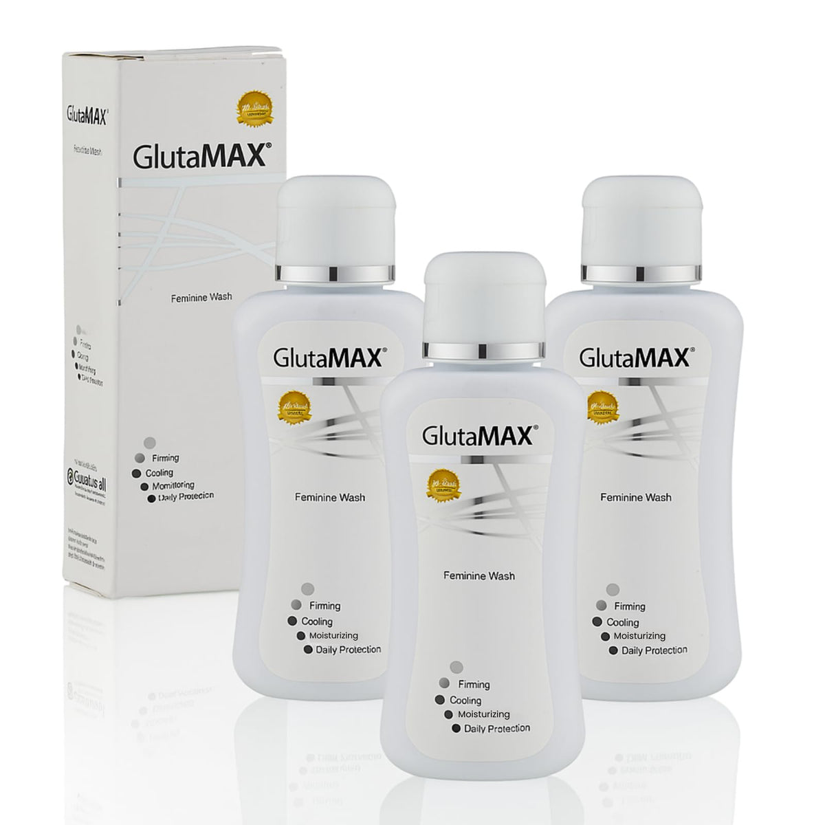 GlutaMAX tono firme lavado, botella de 50 ml para uso diario suave.