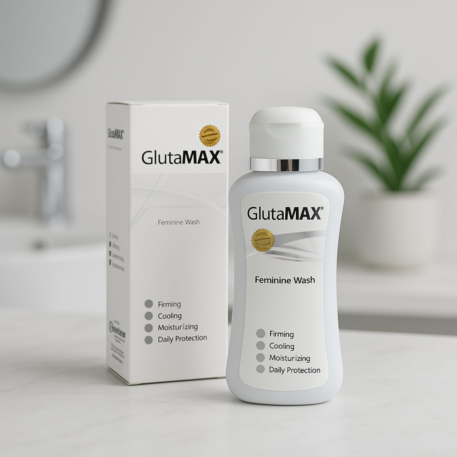 GlutaMAX tono firme, formato compacto ideal para viaje.
