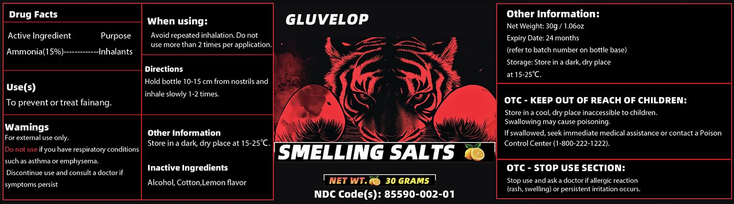 Gluvelop inhalación rápida para apoyo en competición.