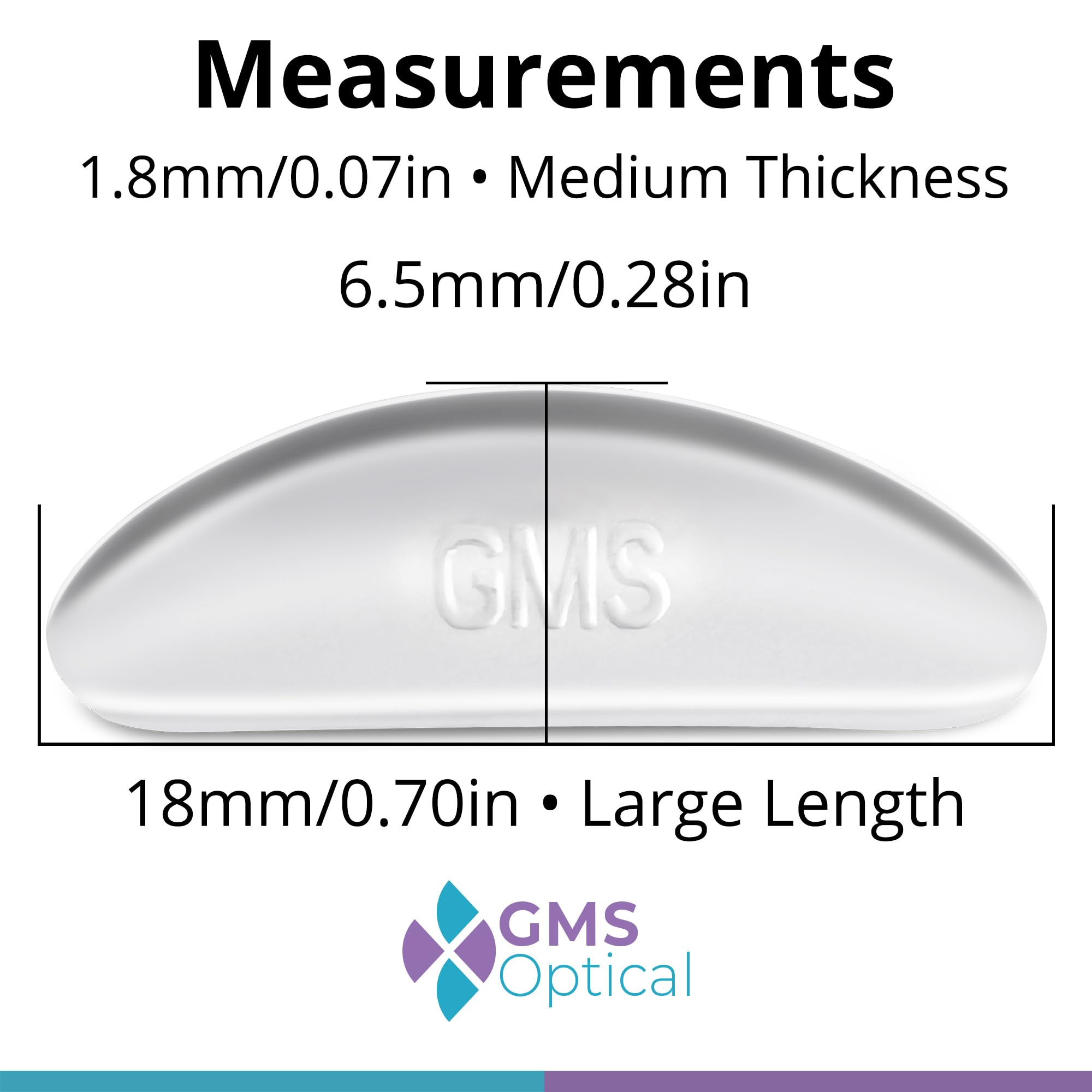 GMS Optical almohadillas nasales con adhesivo 3M para adherencia firme