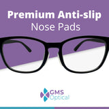 GMS Optical tamaño 18 mm grande para soporte cómodo en gafas y sol