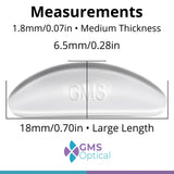 GMS Optical almohadillas-adhesivo-3m nariz silicona de gafas mejora fijación diaria