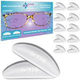 GMS Optical naríz-silicona-transparente ofrece confort suave y ajuste estable para gafas
