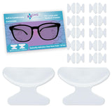 GMS Optical almohadillas nasales de silicona con forma mariposa para mayor agarre