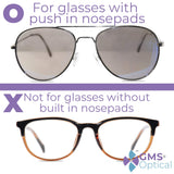 GMS Optical Almohadillas nasales suaves de silicona para piel sensible
