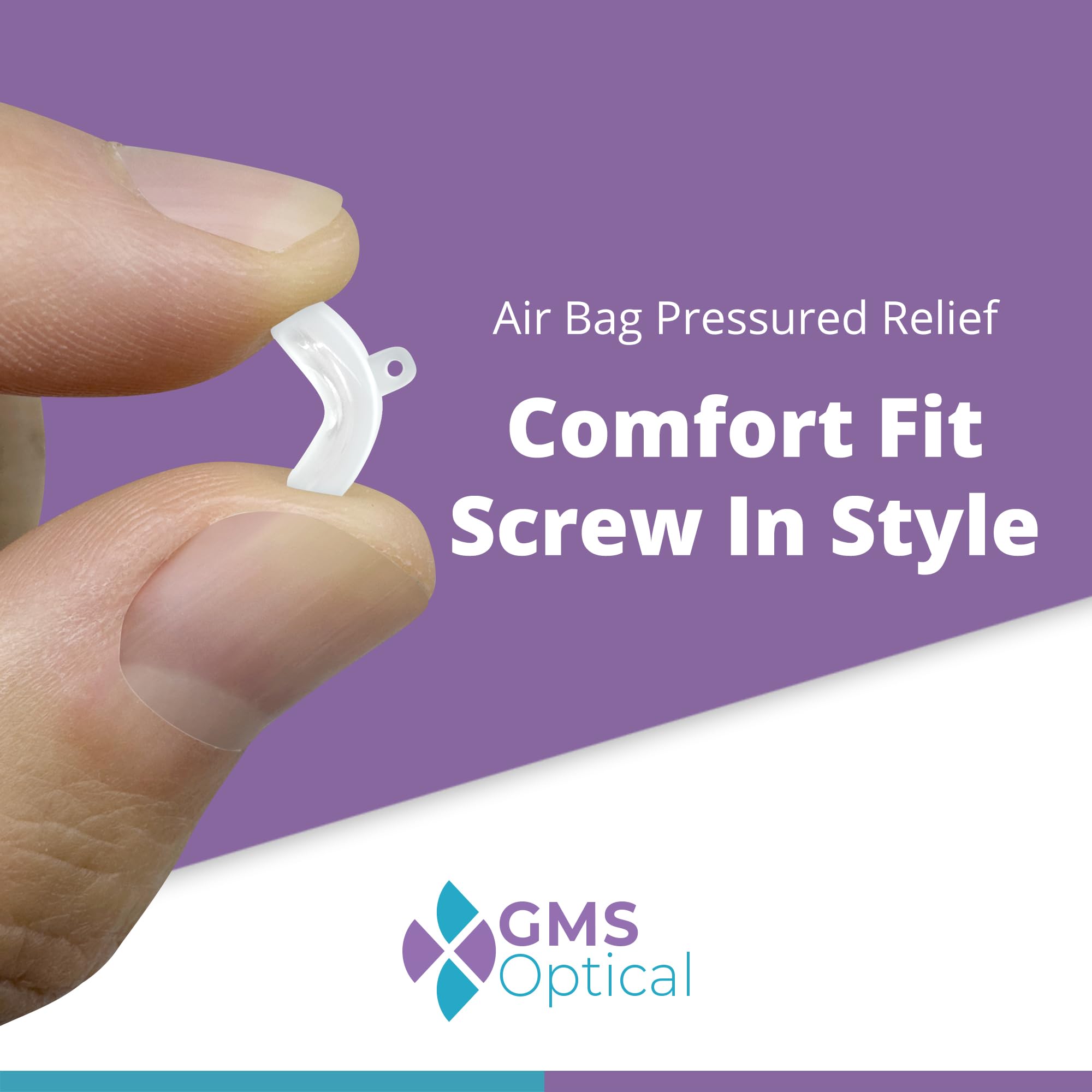 GMS Optical Comfort Line se adapta a la mayoría de monturas de gafas.