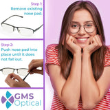 GMS Optical Reemplazo económico de almohadillas nasales para gafas