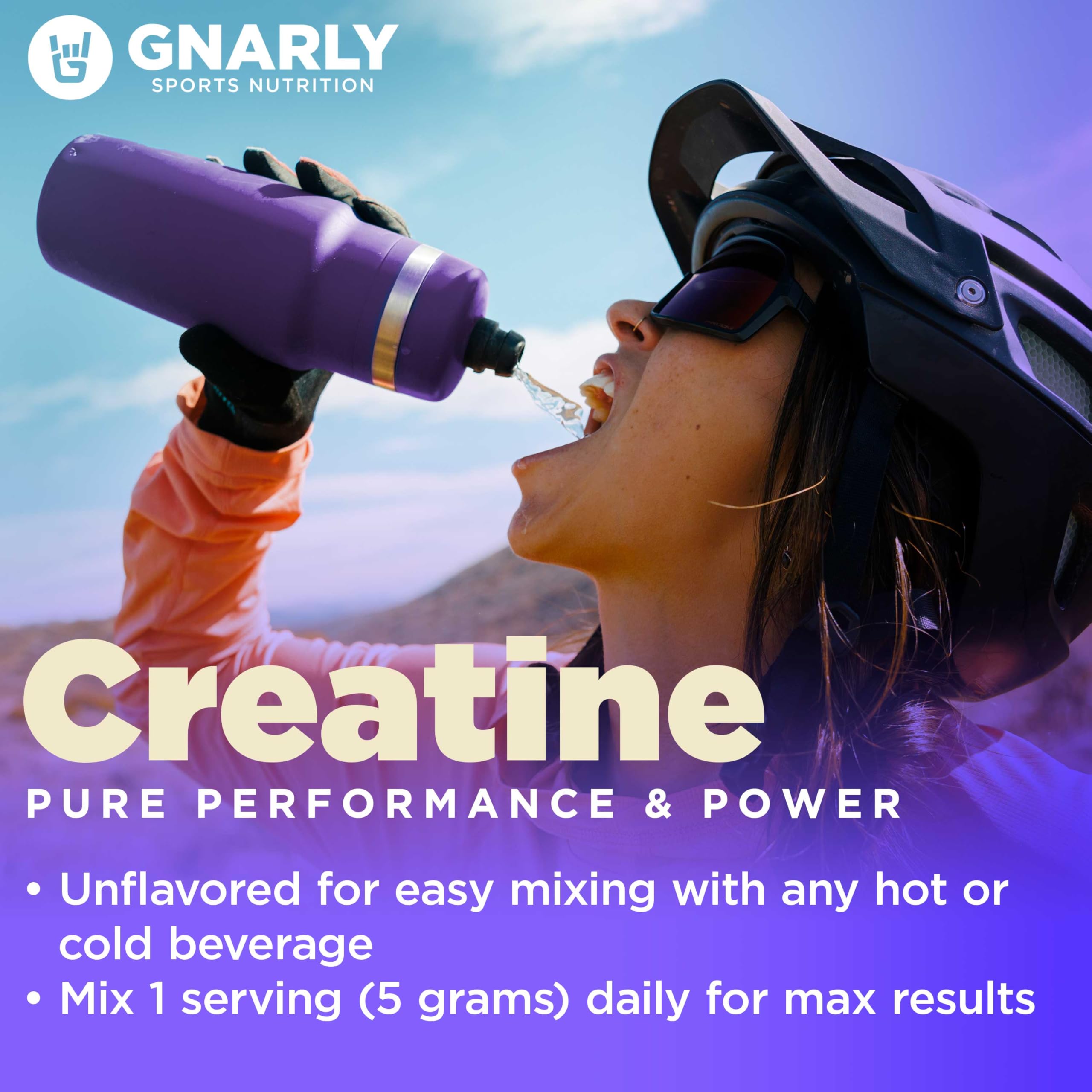 Calidad Creapure certificada para mayor seguridad en Gnarly Nutrition Creatina.
