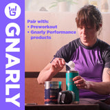 Ritual de entrenamiento con Gnarly Nutrition Creatina para potencia sostenida.