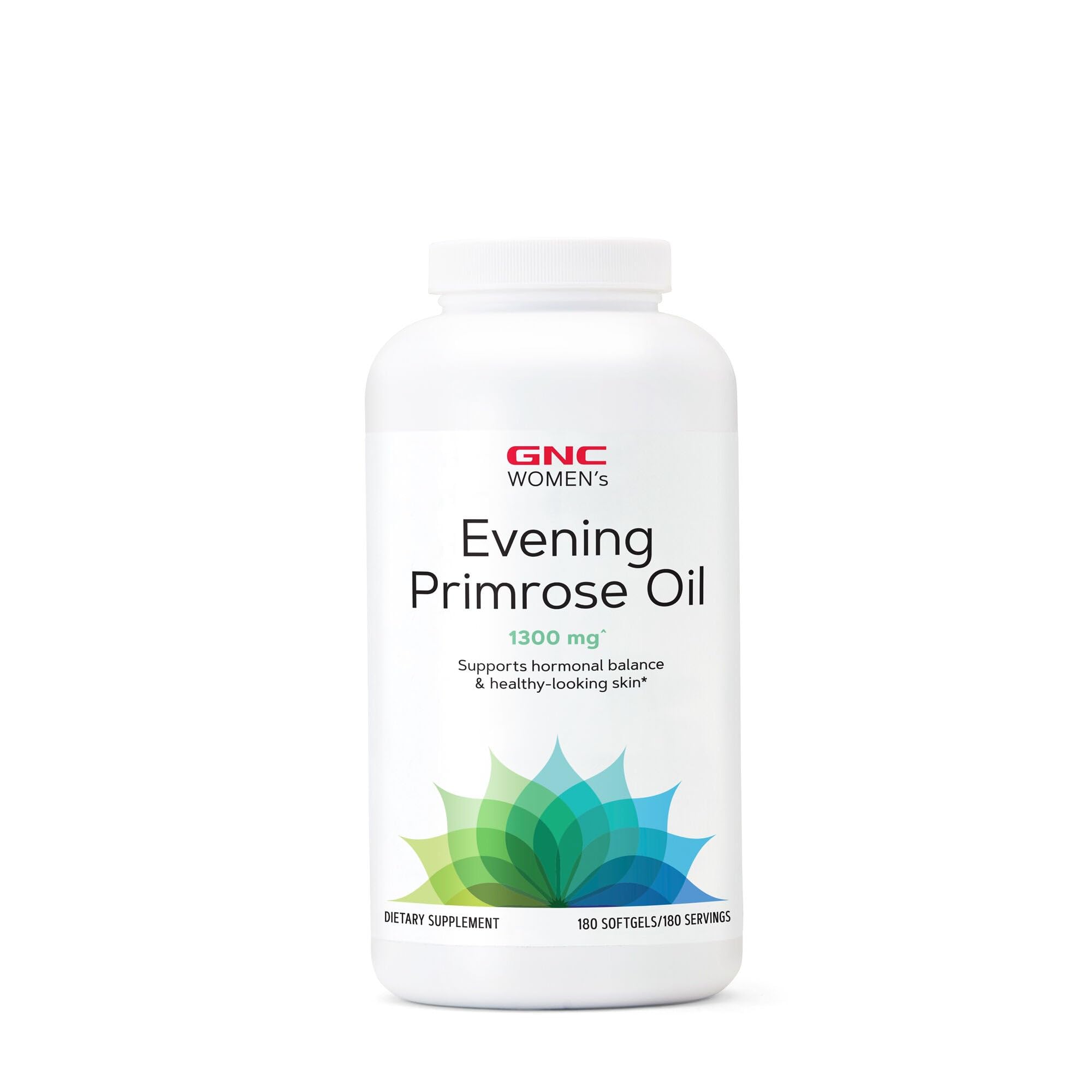 GNC Aceite de Onagra para Mujeres, cápsulas blandas 180, apoyo a piel y balance hormonal.