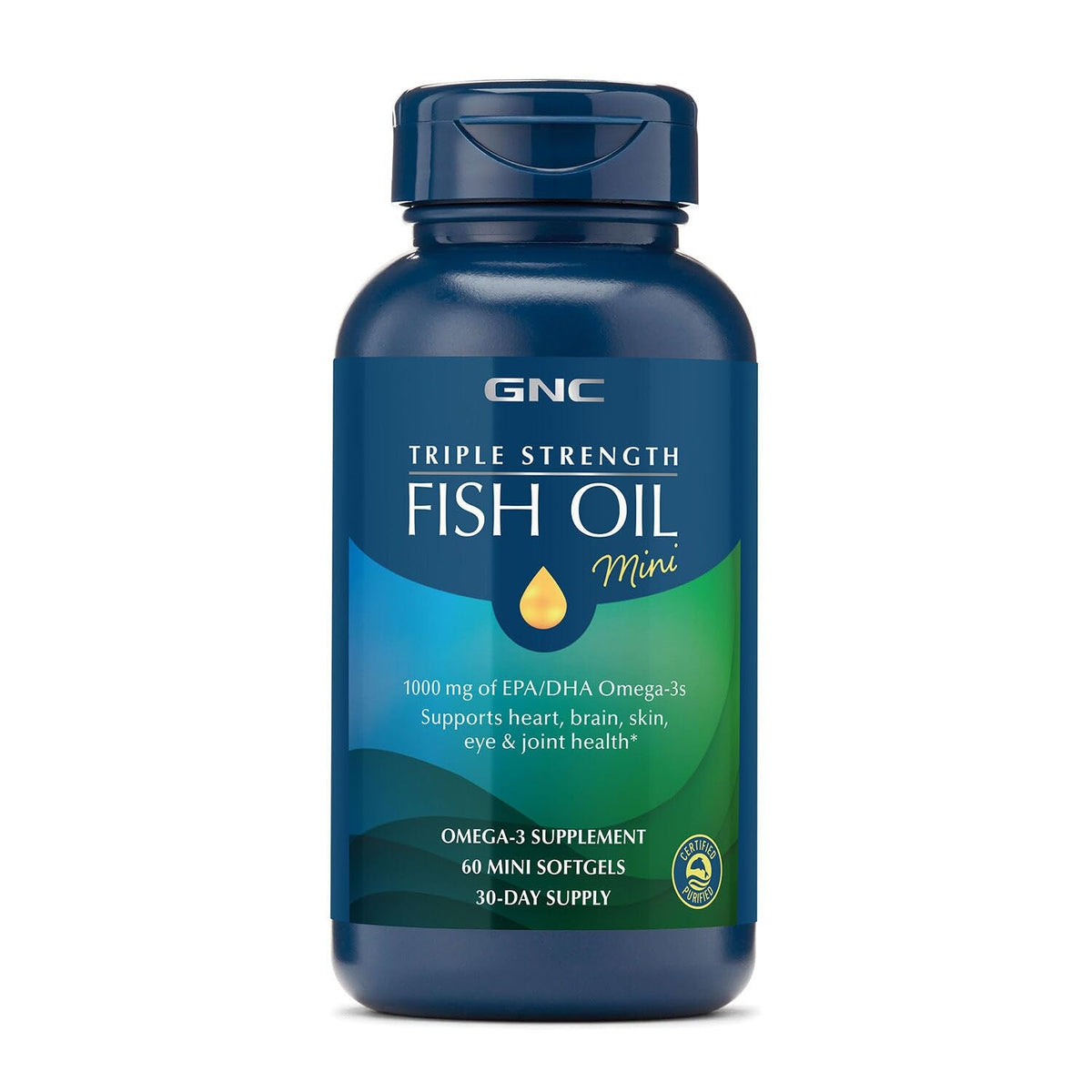GNC Aceite de Pescado Triple Fuerza: cápsulas mini fáciles de tragar