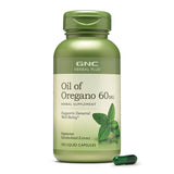 GNC Aceite de Orégano 60 mg en botella para bienestar general
