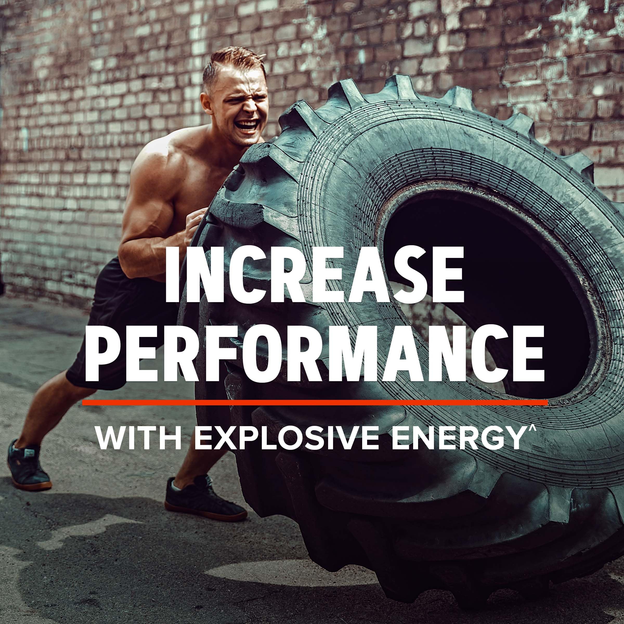 GNC AMP Creatine HCl 189, imagen de entrenamiento diario para energía sostenida.