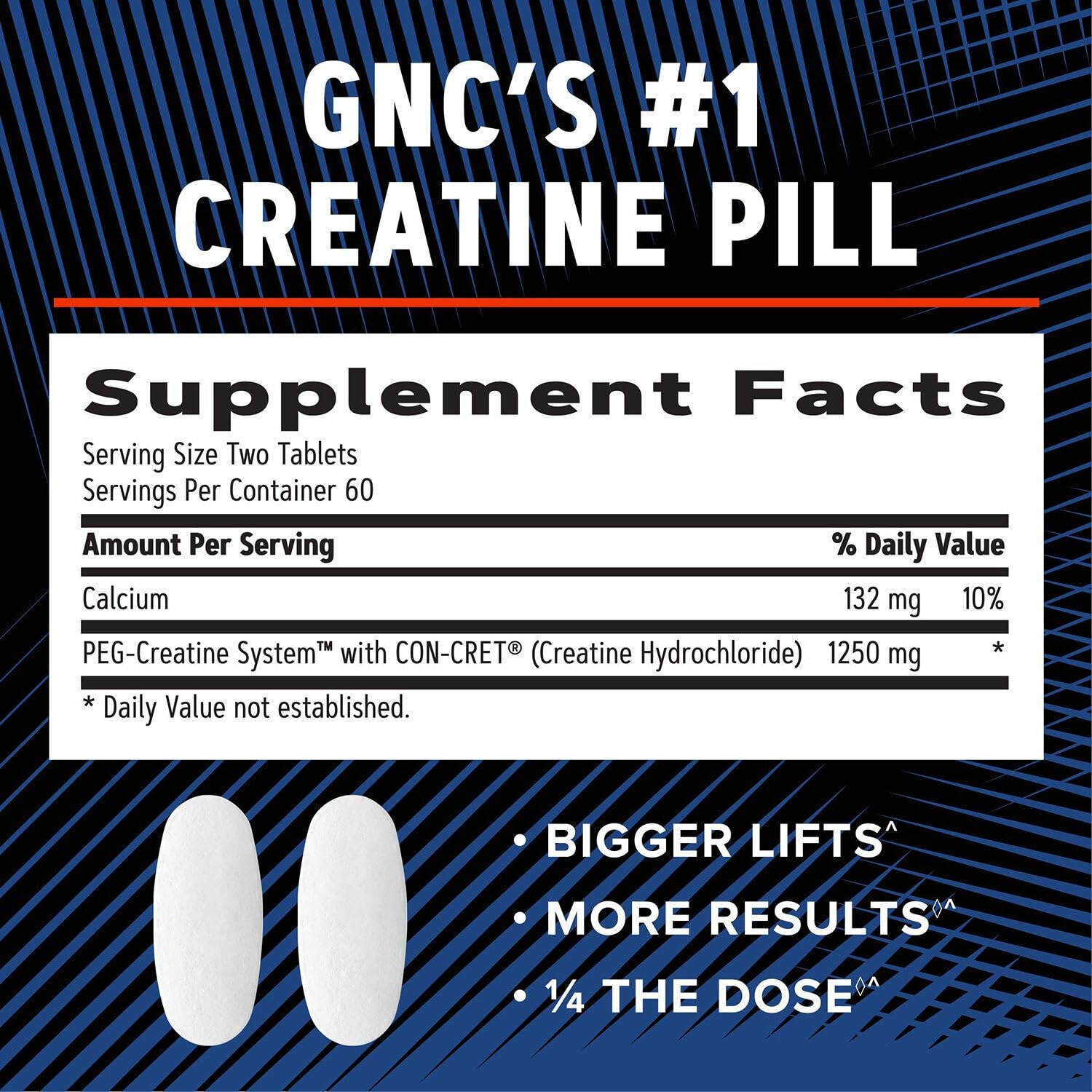 GNC AMP Creatine HCl 189, apoyo a la absorción mejorada durante el ejercicio.