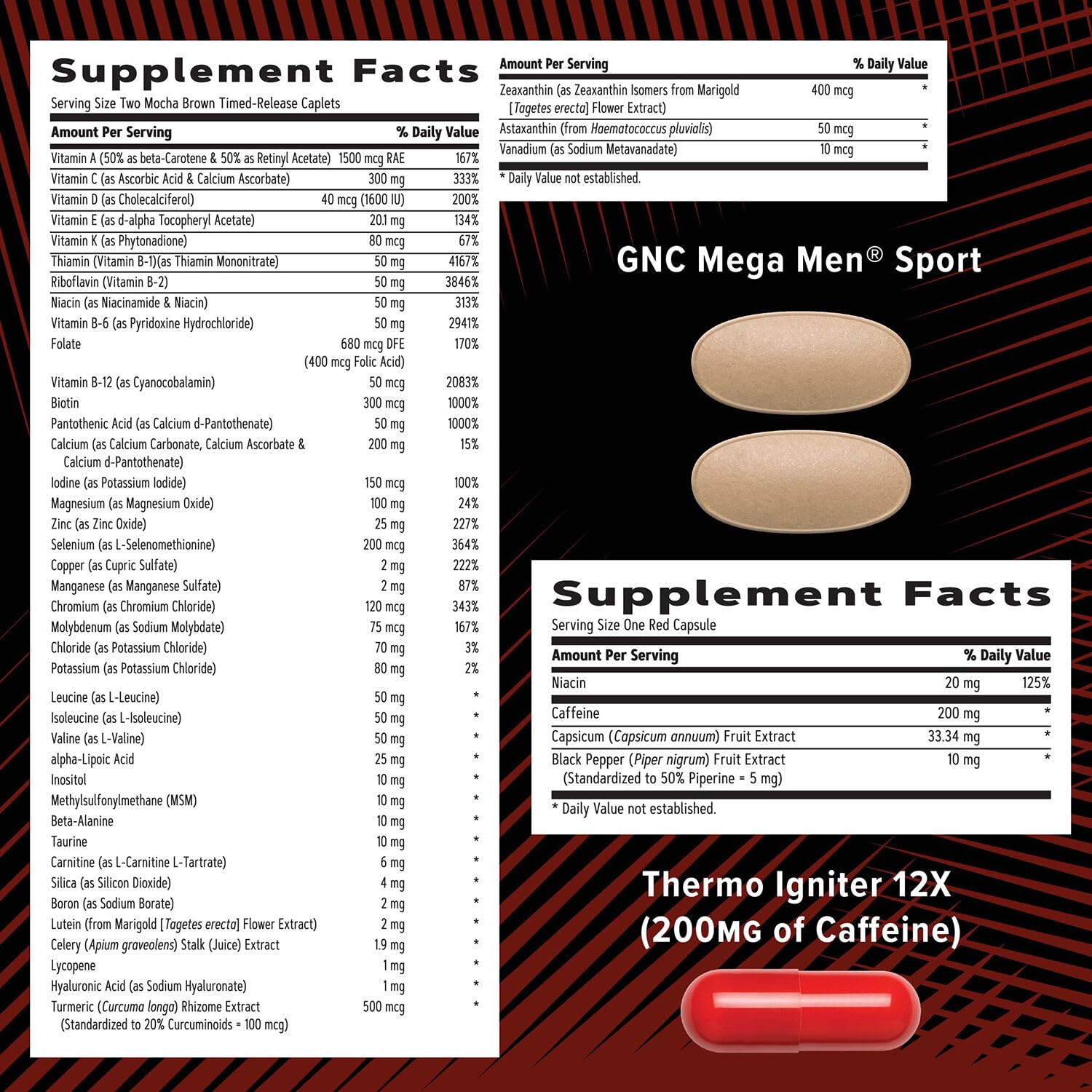 GNC AMP Hombres Ripped Vitapak, Waterex para regulación natural de líquidos.