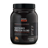 GNC AMP Mezcla de Proteína Canela Tostada, envase para energía sostenida durante el día
